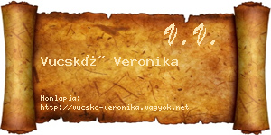 Vucskó Veronika névjegykártya