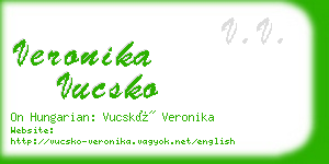 veronika vucsko business card